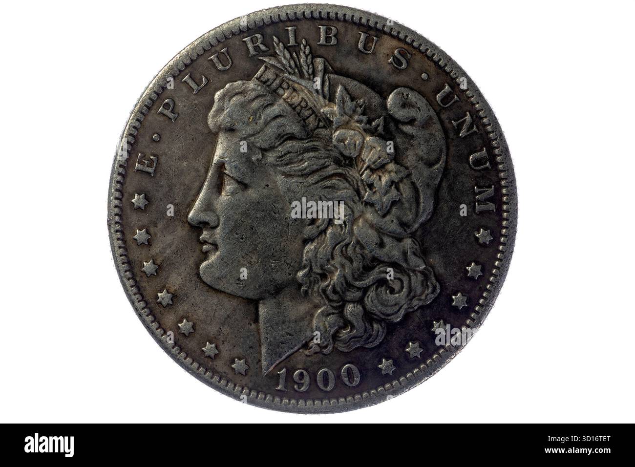 Dollar d'argent AMÉRICAIN, 1900, avers Banque D'Images