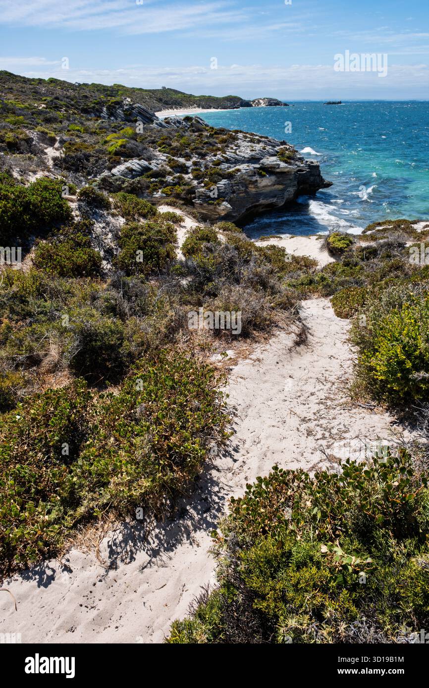 Henrietta Rocks, Rottnest Island, près de Fremantle, Perth, Australie occidentale Banque D'Images