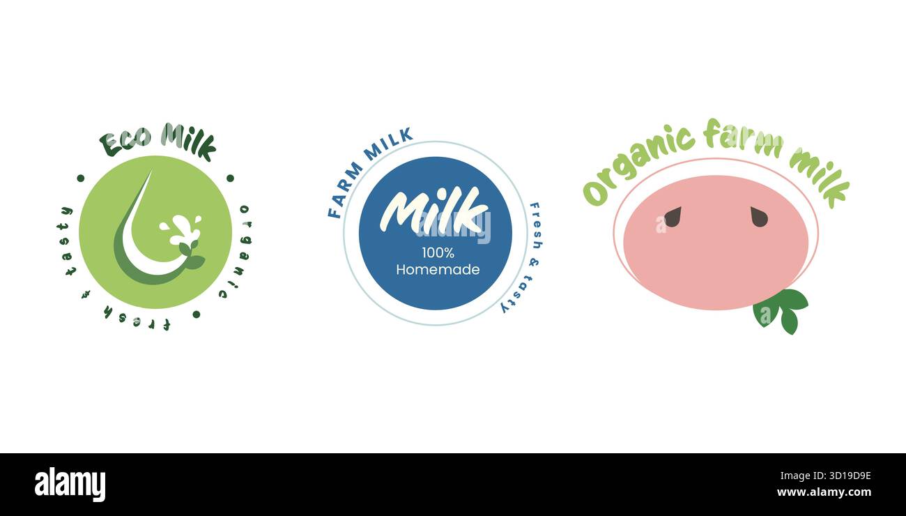 Les infographies soulignent l'importance de la conservation de l'environnement dans la production laitière. Cela inclut les pratiques qui favorisent l'agriculture biologique et les méthodes d'agriculture durable. Illustration de Vecteur