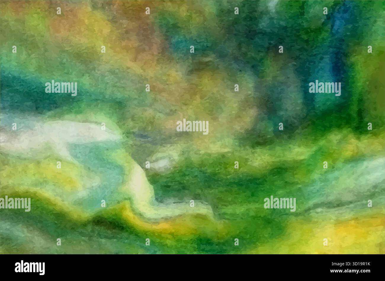 Vectoriel abstrait vert lumineux, bleu, fond aquarelle jaune pour vos cartes de voeux de conception et invitations de mariage, anniversaire, Saint-Valentin, Illustration de Vecteur