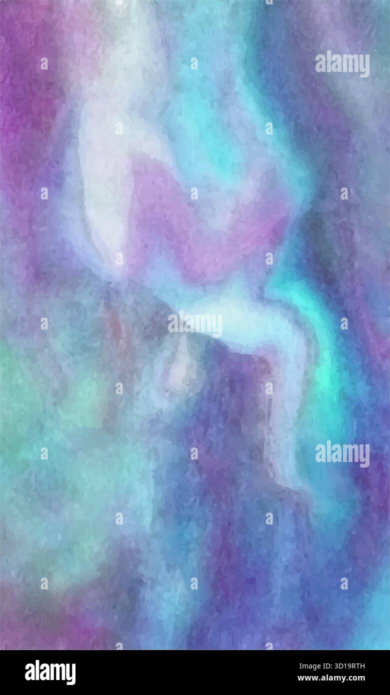 vecteur abstrait bleu vif, turquoise, violet, fond d'aquarelle lilas pour la conception de cartes de voeux et d'invitations de mariage, anniversaire Illustration de Vecteur