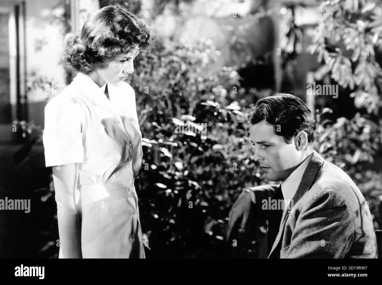 J'ai MARCHÉ AVEC Un film ZOMBIE de 1943 RKO Radio Pictures avec Tom Conway et Frances Dee Banque D'Images