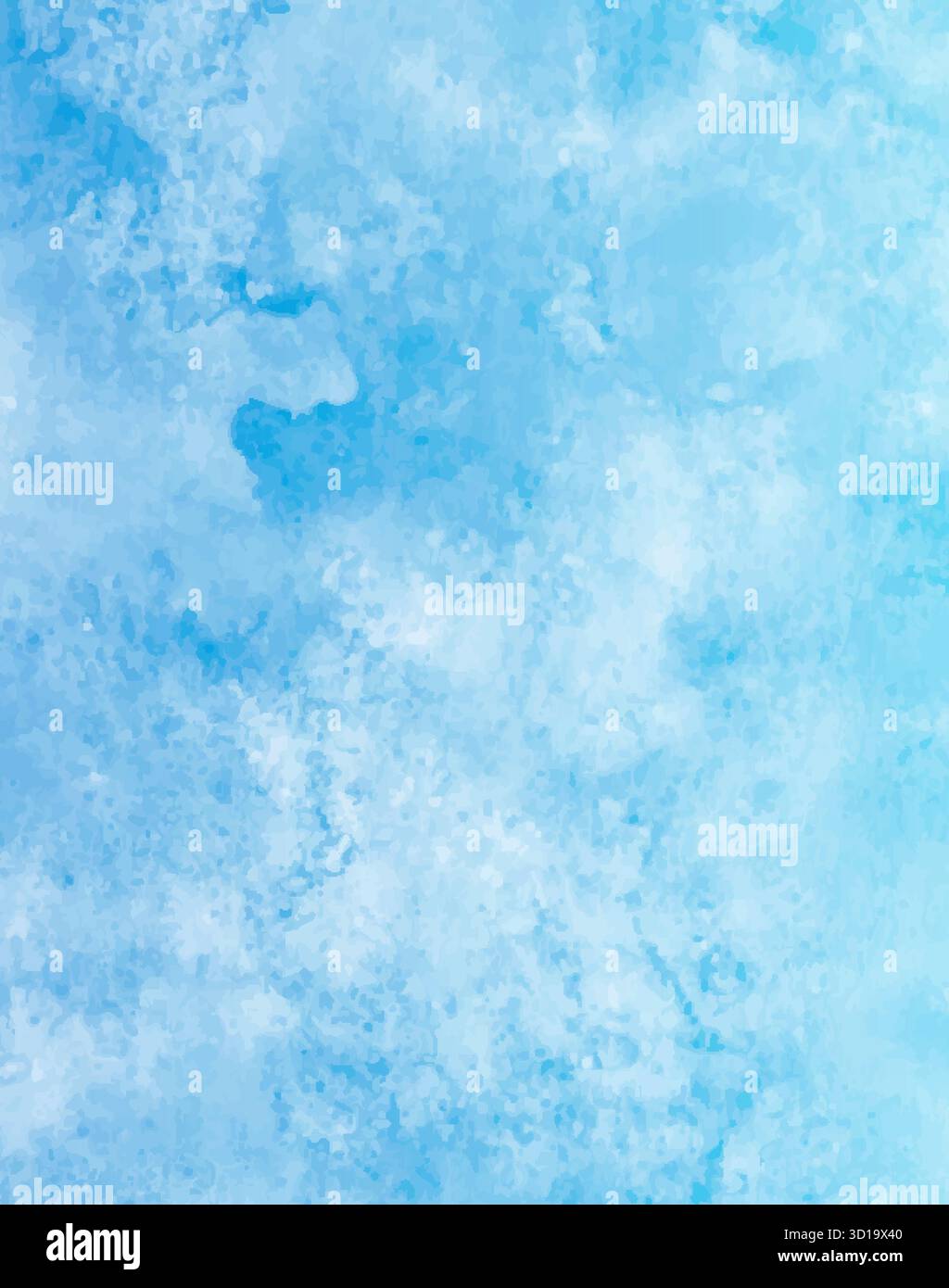 Fond de vecteur aquarelle bleu. Toile de fond de teinture carrée de peinture abstraite à la main Illustration de Vecteur