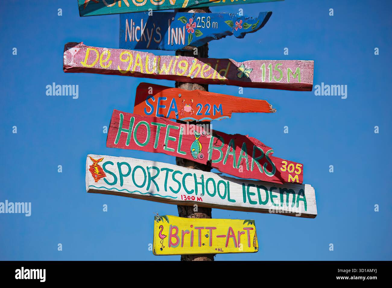 Signalisation routière et routière. Panneaux réglementaires : ces panneaux dictent les règles de circulation et sont souvent noirs, blancs et rouges, bien que les couleurs puissent varier. Exemples : arrêt, rendement, limite de vitesse et ne pas entrer. Panneaux d'avertissement : ces panneaux avertissent les conducteurs des dangers potentiels et des conditions à venir. Les exemples incluent des panneaux pour les routes sinueuses, les passages à cerfs et les passages pour piétons. Ces signes sont souvent jaunes ou fluorescents jaune/vert. Panneaux de guidage et d'information : ces panneaux fournissent des indications directionnelles ou des informations générales. Des exemples incluent les panneaux directionnels avec des flèches et les panneaux pour les services. Banque D'Images