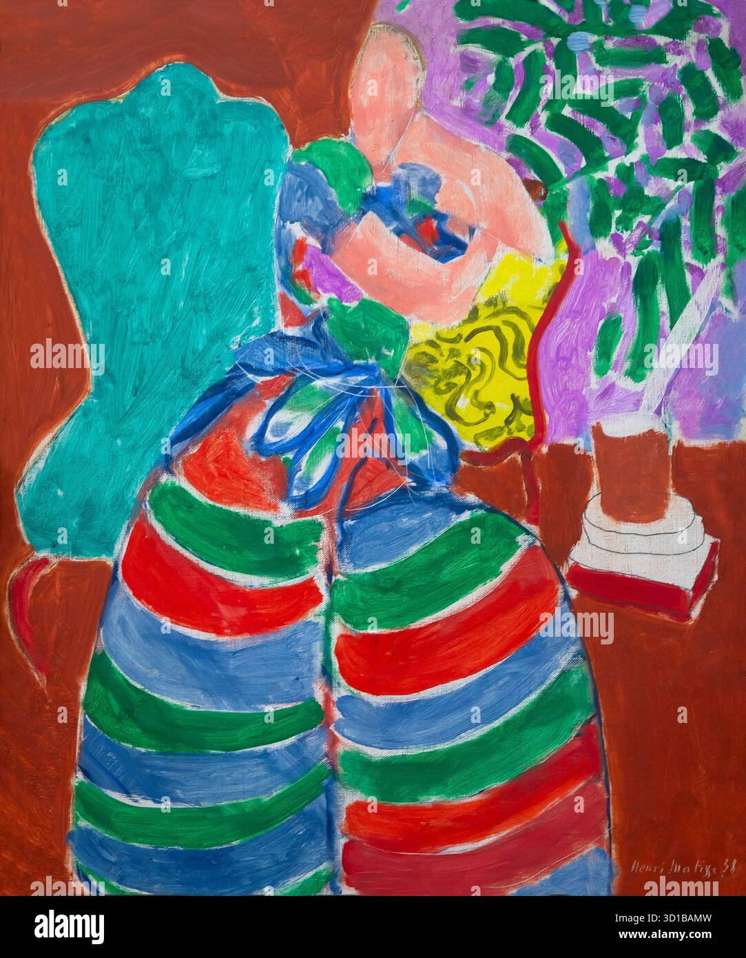 La robe rayée, Henri Matisse, 1938, Albertina Museum, Vienne, Autriche Banque D'Images