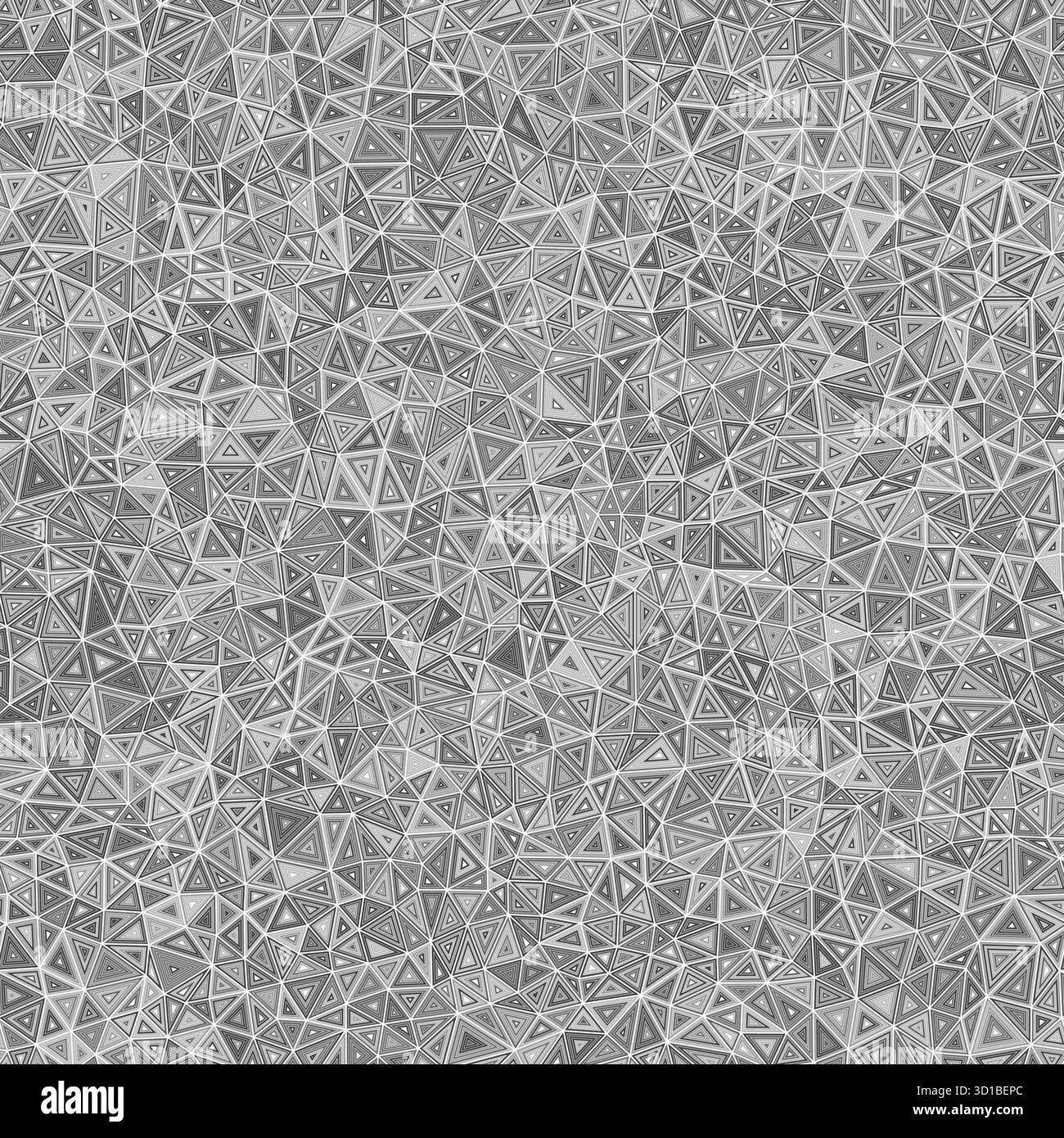 Arrière-plan des formes triangulaires. Triangles internes multiples répétés. Triangles de petite taille. Style monotone. Motif sans couture. Tuiles vectorielles artistiques. Illustration de Vecteur