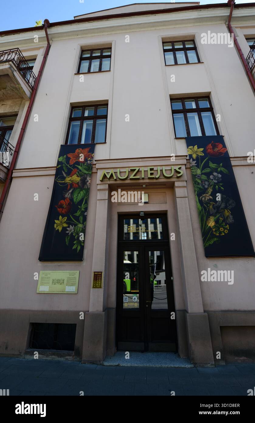 Le Musée lituanien de l'éducation sur Vytauto pr. À Kaunas, Lituanie. Banque D'Images