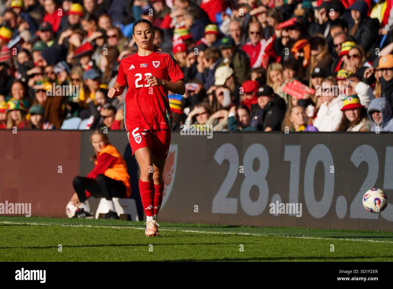 Ffion MORGAN - Wales v Australia, Cardiff City Stadium, 25 octobre 2025 crédit Alamy Live News / Penallta Photographics Banque D'Images