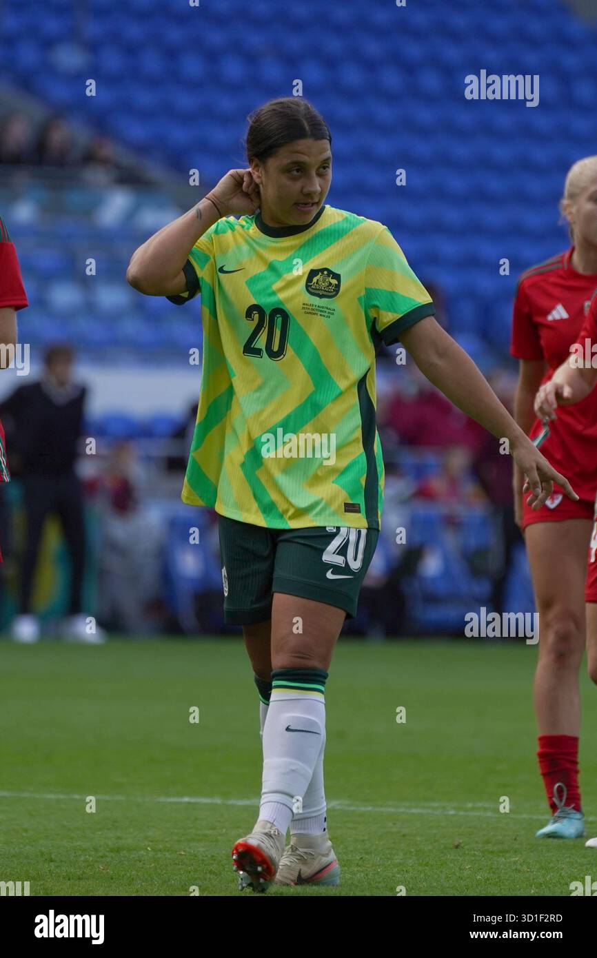 Pays de Galles v Australie, Cardiff City Stadium, 25 octobre 2025 crédit Penallta Photographics Banque D'Images