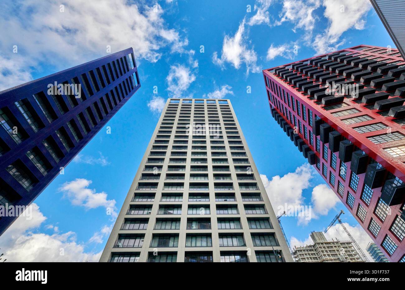 City Island Residential Towers, Île des chiens, East End de Londres, South East England, Royaume-Uni Banque D'Images