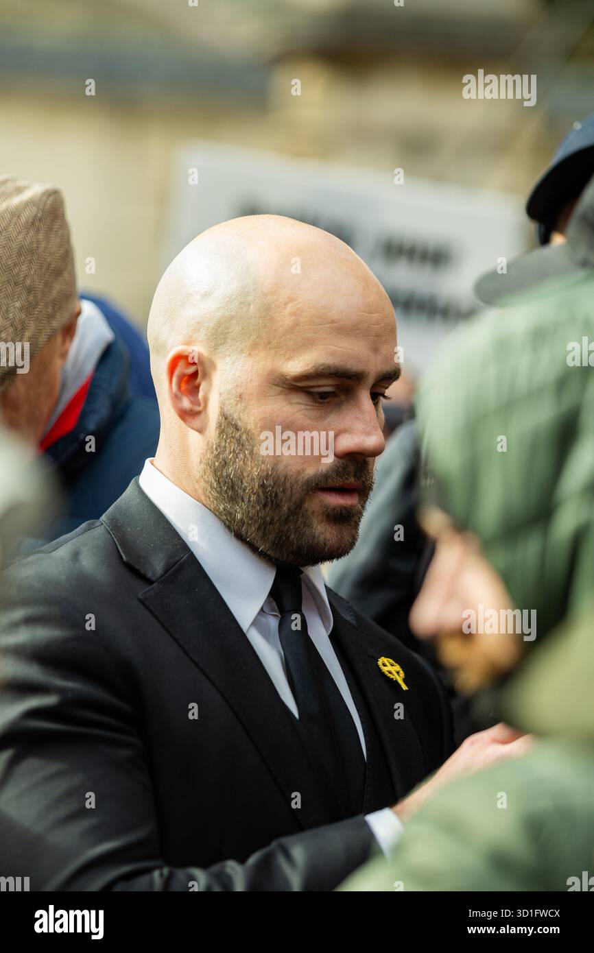 Nick Tenconi en présence à la marche de l'UKIP "Crucade Against islamists" à londres Banque D'Images