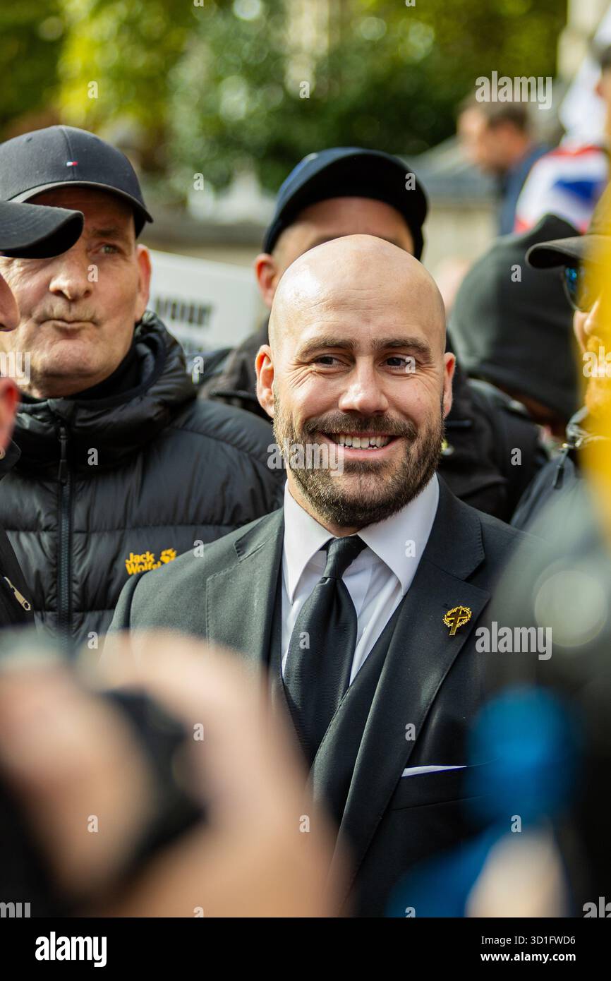 Nick Tenconi en présence à la marche de l'UKIP "Crucade Against islamists" à londres Banque D'Images