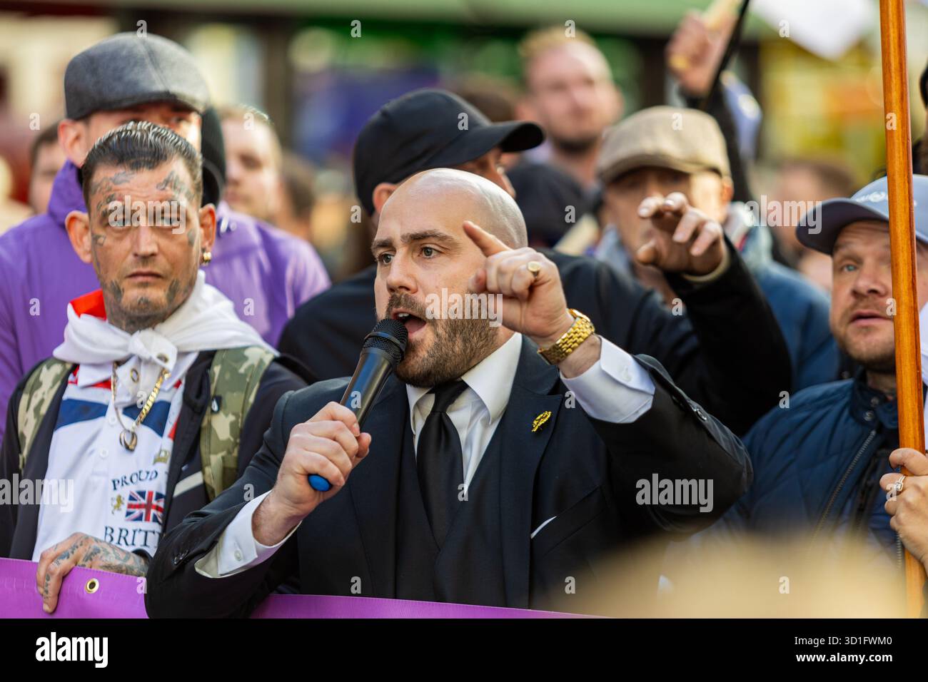 Nick Tenconi en présence à la marche de l'UKIP "Crucade Against islamists" à londres Banque D'Images
