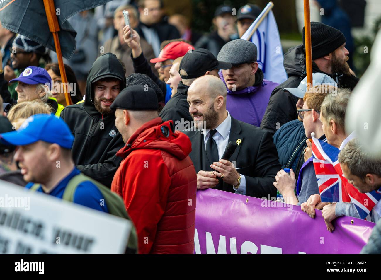 Nick Tenconi en présence à la marche de l'UKIP "Crucade Against islamists" à londres Banque D'Images