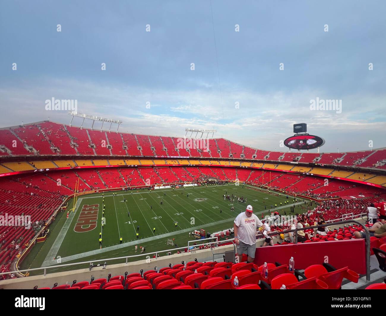 Match de football des Chiefs Banque D'Images