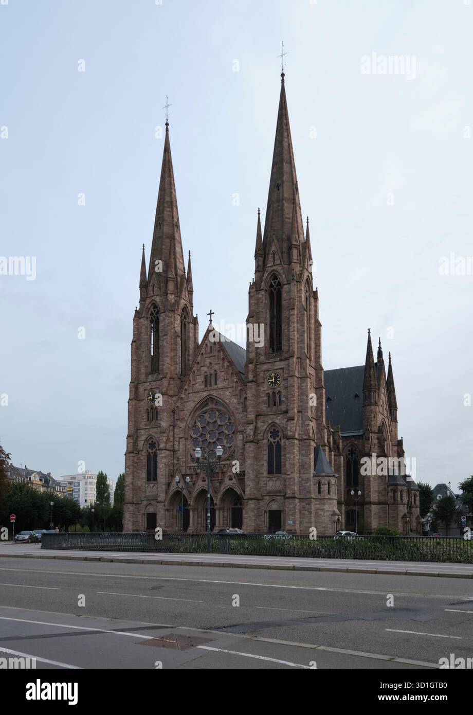 Église Saint-Paul de Strasbourg Banque D'Images