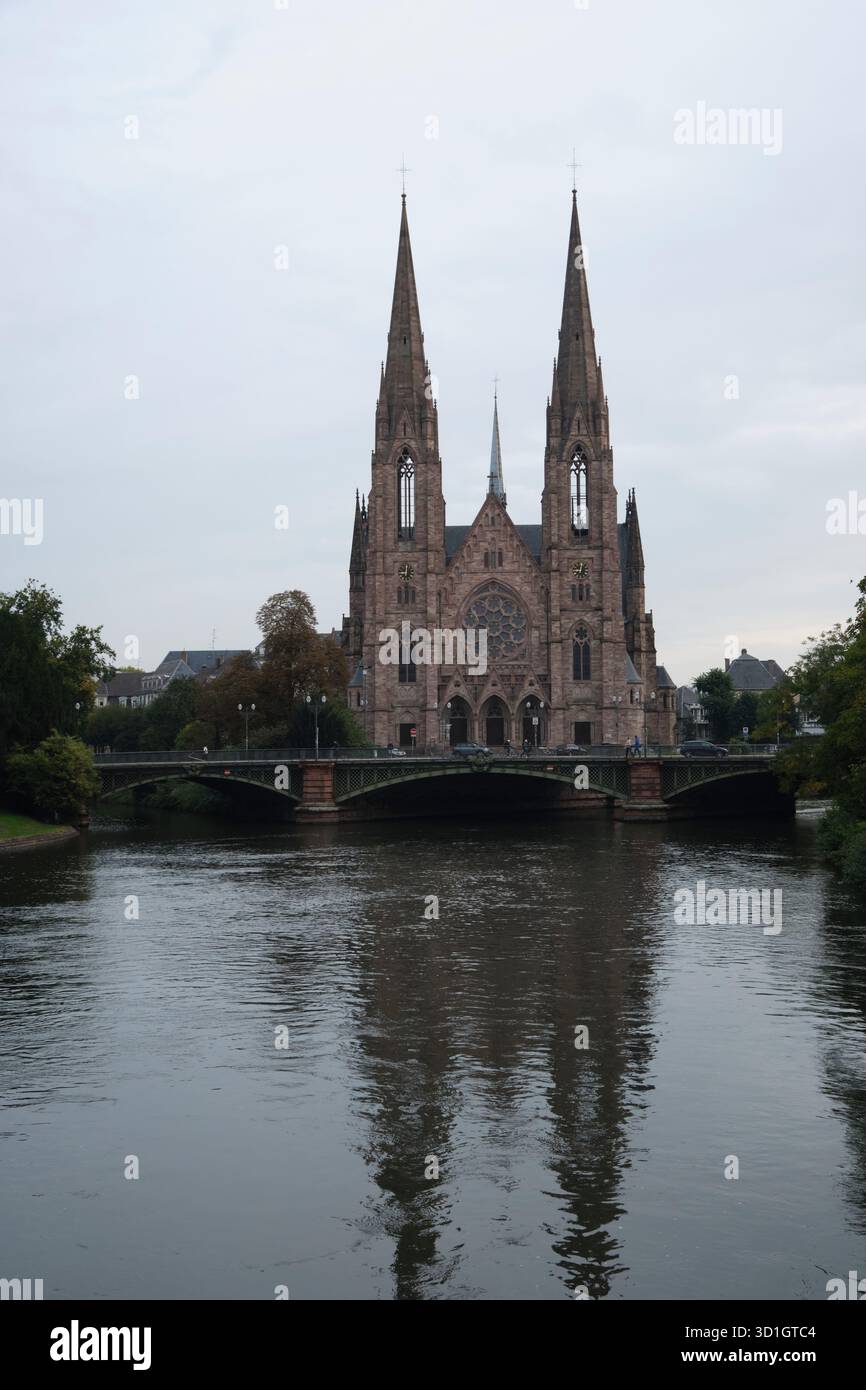 Église Saint-Paul de Strasbourg Banque D'Images