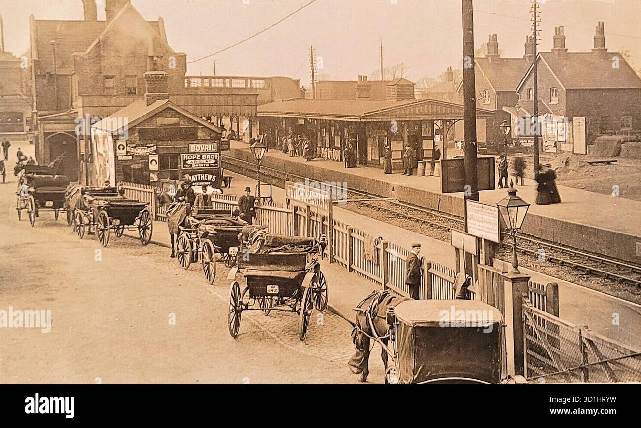 Photographie d'archives, gare de Twickenham. vers 1910 Banque D'Images