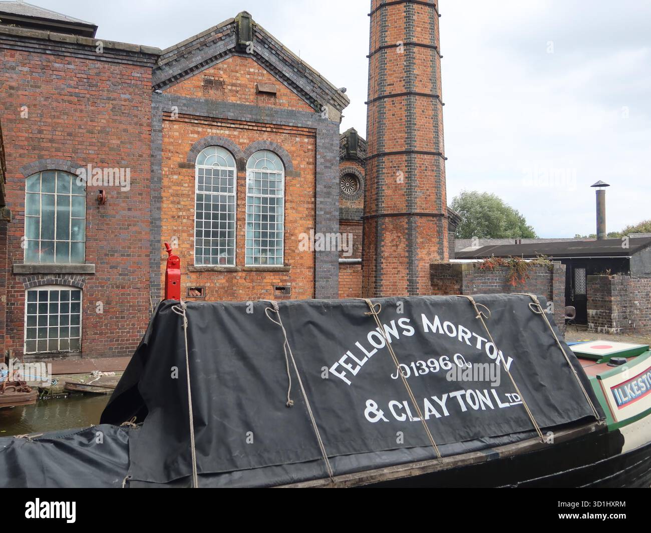 L'Ilkeston était un bateau étroit utilisé pour le dragage de limon, une trémie de boue qui a été remorquée le long du canal ; une exposition au Musée national des voies navigables. Banque D'Images