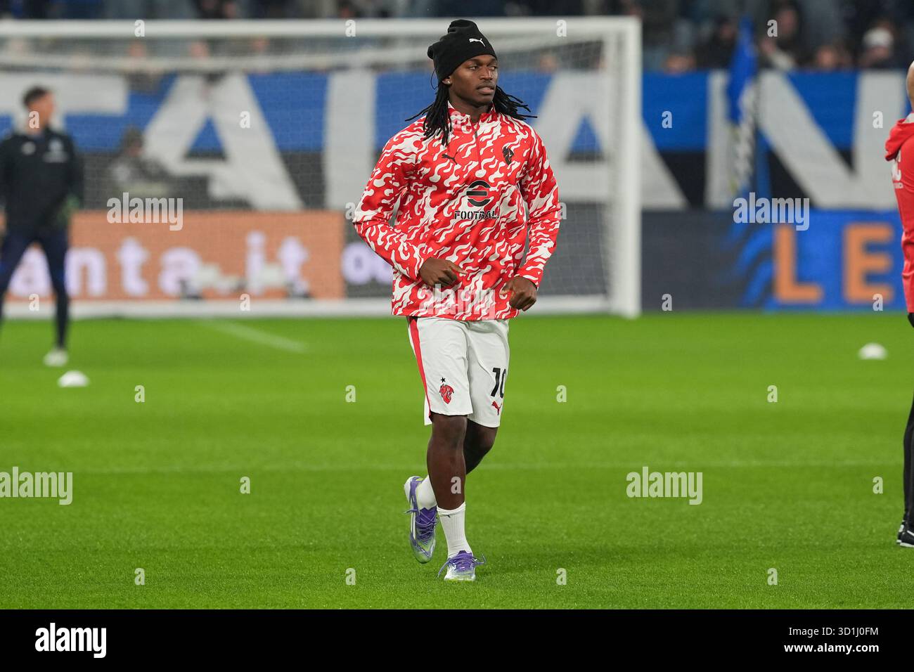 Bergame, Italie. 28/10/2025. Rafael Leão, lors de l'Atalanta BC contre l'AC Milan, Serie A, au New Balance Stadium. Crédit : Alessio Morgese / Emage / Alamy Live news Banque D'Images