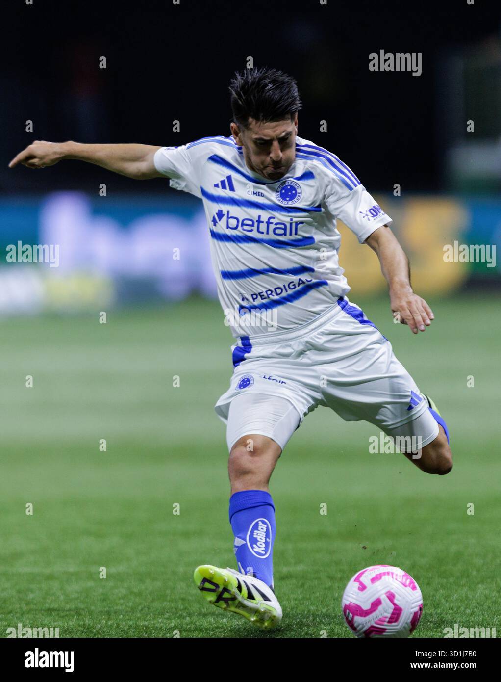 São Paulo, Brésil. 26 octobre 2025. Football Football - Championnat brésilien 2025 - Palmeiras vs Cruzeiro - Allianz Parque Stadium. La pièce de Cruzeiro Banque D'Images