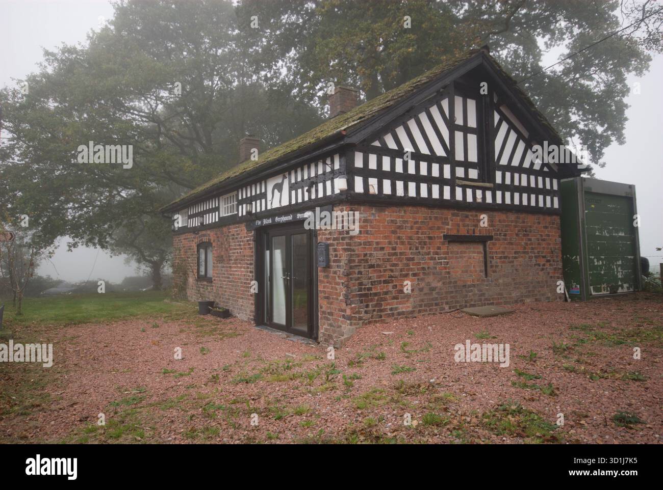 The Black Greyhound Smithy, Prestbury, Cheshire Banque D'Images