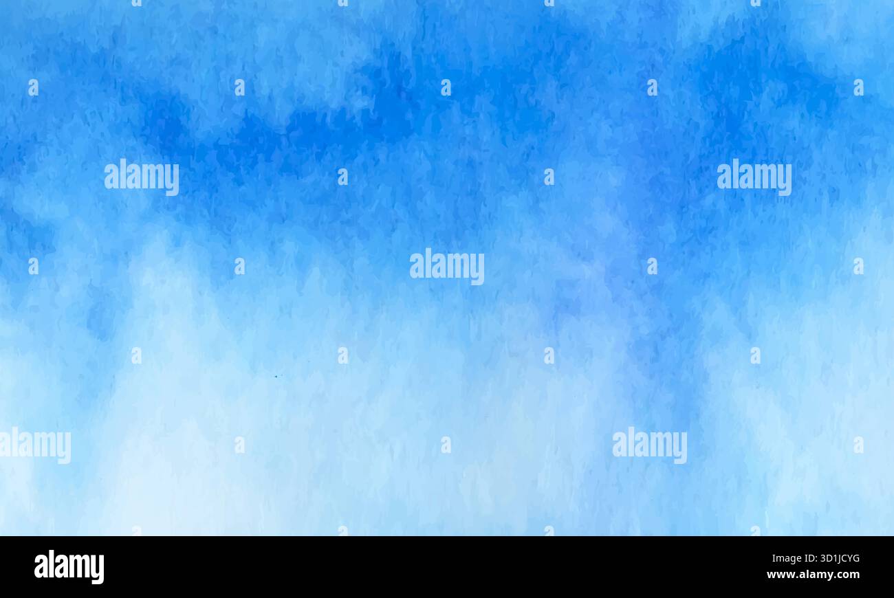 Fond de vecteur aquarelle bleu. Toile de fond de teinture carrée de peinture abstraite à la main Illustration de Vecteur