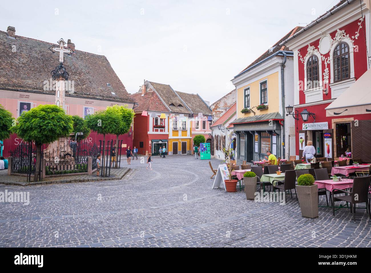 Szentendre, Hongrie - 21 juin 2019 : Szentendre est une ville hongroise sur le Danube, au nord de la capitale Budapest. Il est connu pour son Ar baroque Banque D'Images
