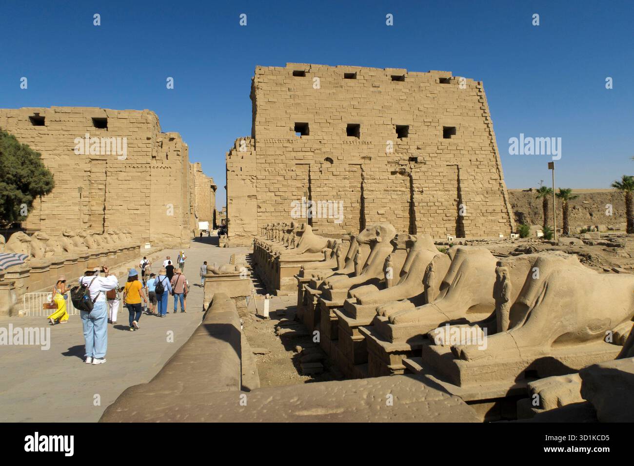 Le complexe du temple de Karnak, un site classé au patrimoine mondial de l'UNESCO près de Louxor, en Égypte Banque D'Images
