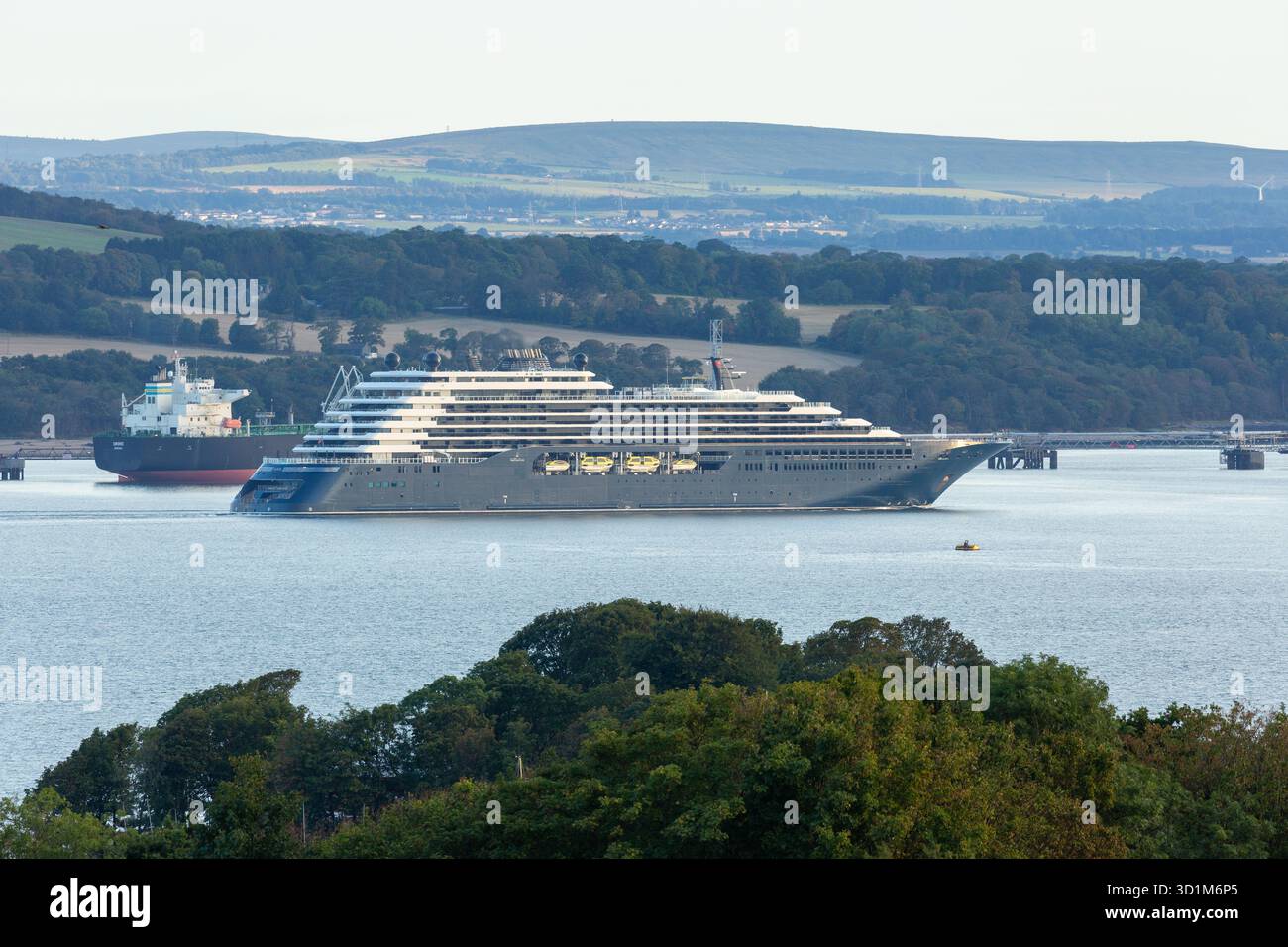 Le superyacht Luminara, qui fait partie de la collection Ritz-Carlton Yacht. Banque D'Images