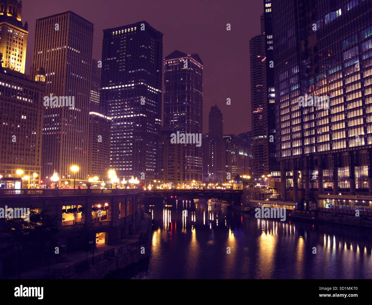 Le centre-ville de Chicago Banque D'Images