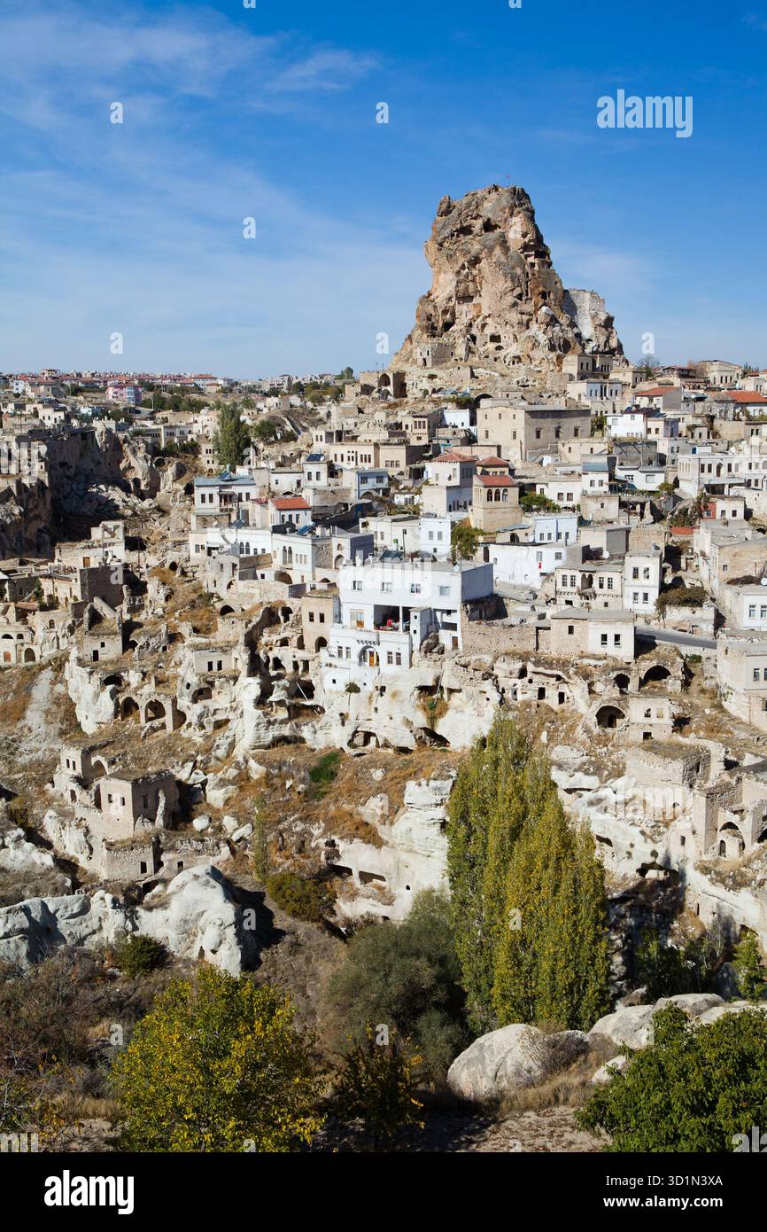Cappadoce. Château d'Ortahisar Banque D'Images