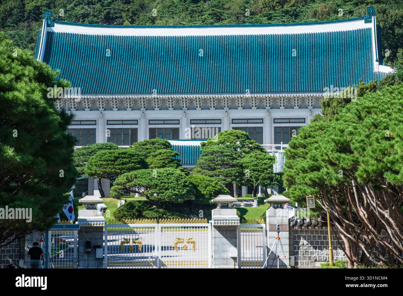 Cheong Wa Dae (Maison bleue). Séoul. Corée du Sud. Banque D'Images