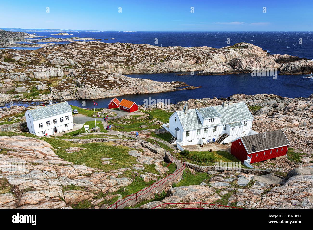 Vue panoramique sur la côte norvégienne Banque D'Images