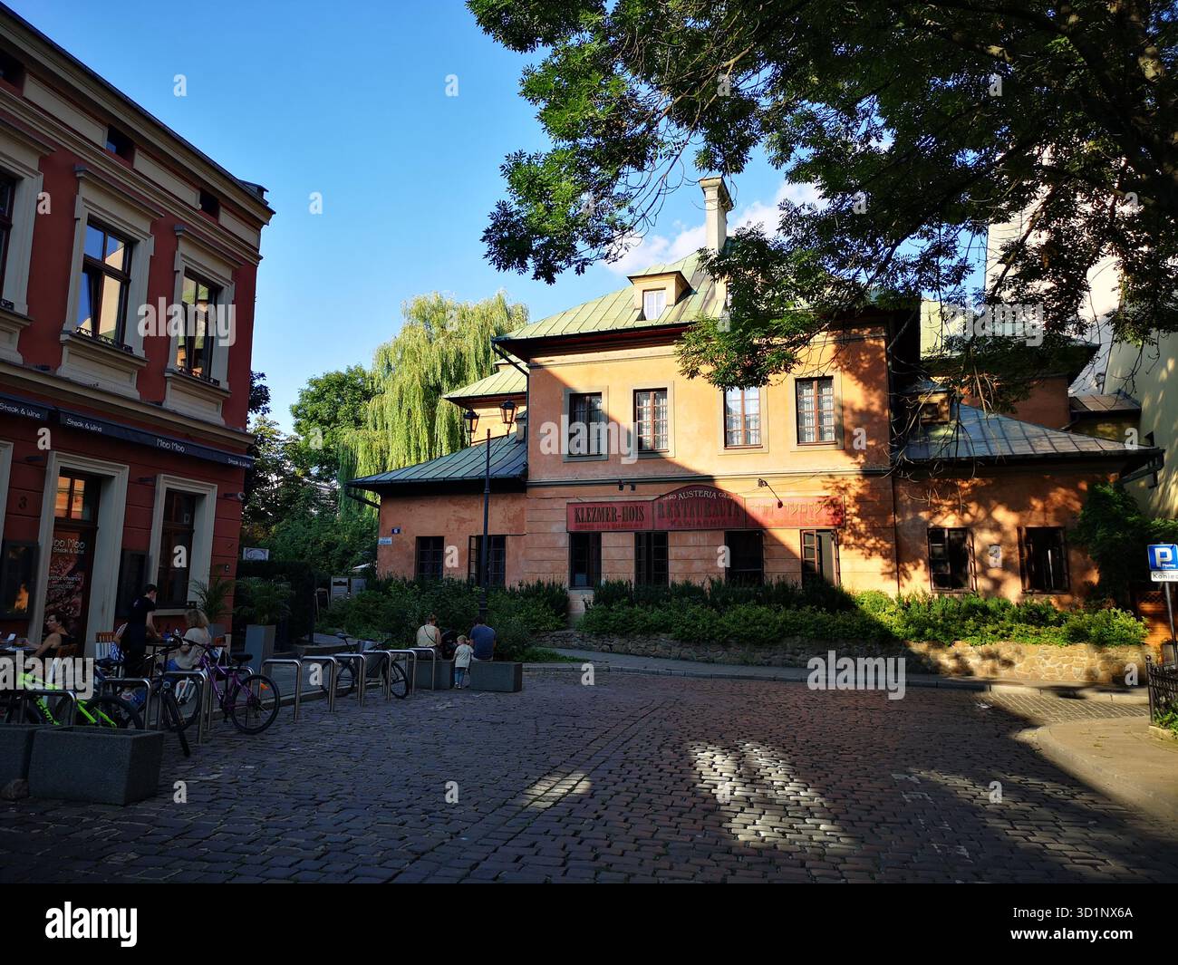 Klezmer Hois mikveh, rue Szeroka, Kazimierz, Kraków – un bain historique juif transformé en restaurant dans l’ancien quartier juif de Pologne. Banque D'Images
