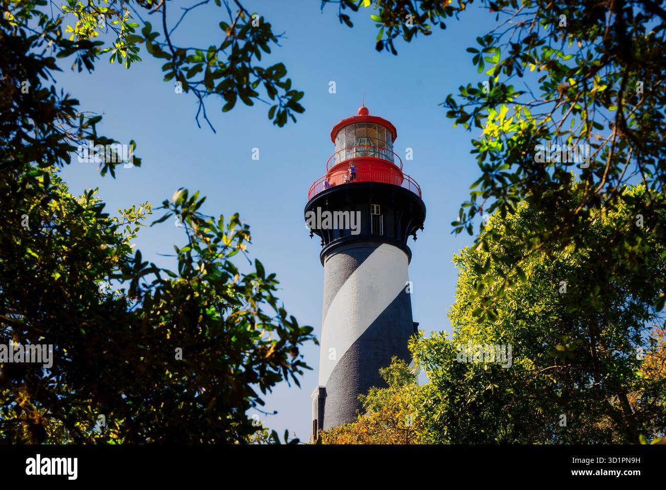 Le phare de Saint Augustine à Saint Augustine, Floride. Banque D'Images