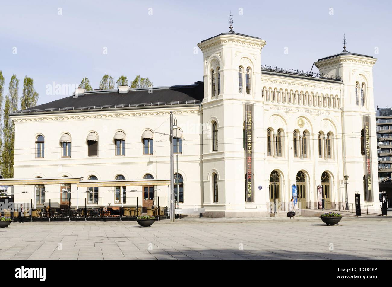 OSLO, NORVÈGE - 13 MAI : le Centre Nobel de la paix (Nobels Fredssenter) a été ouvert en 2005, le 13 mai 2012 à Oslo, Norvège Banque D'Images