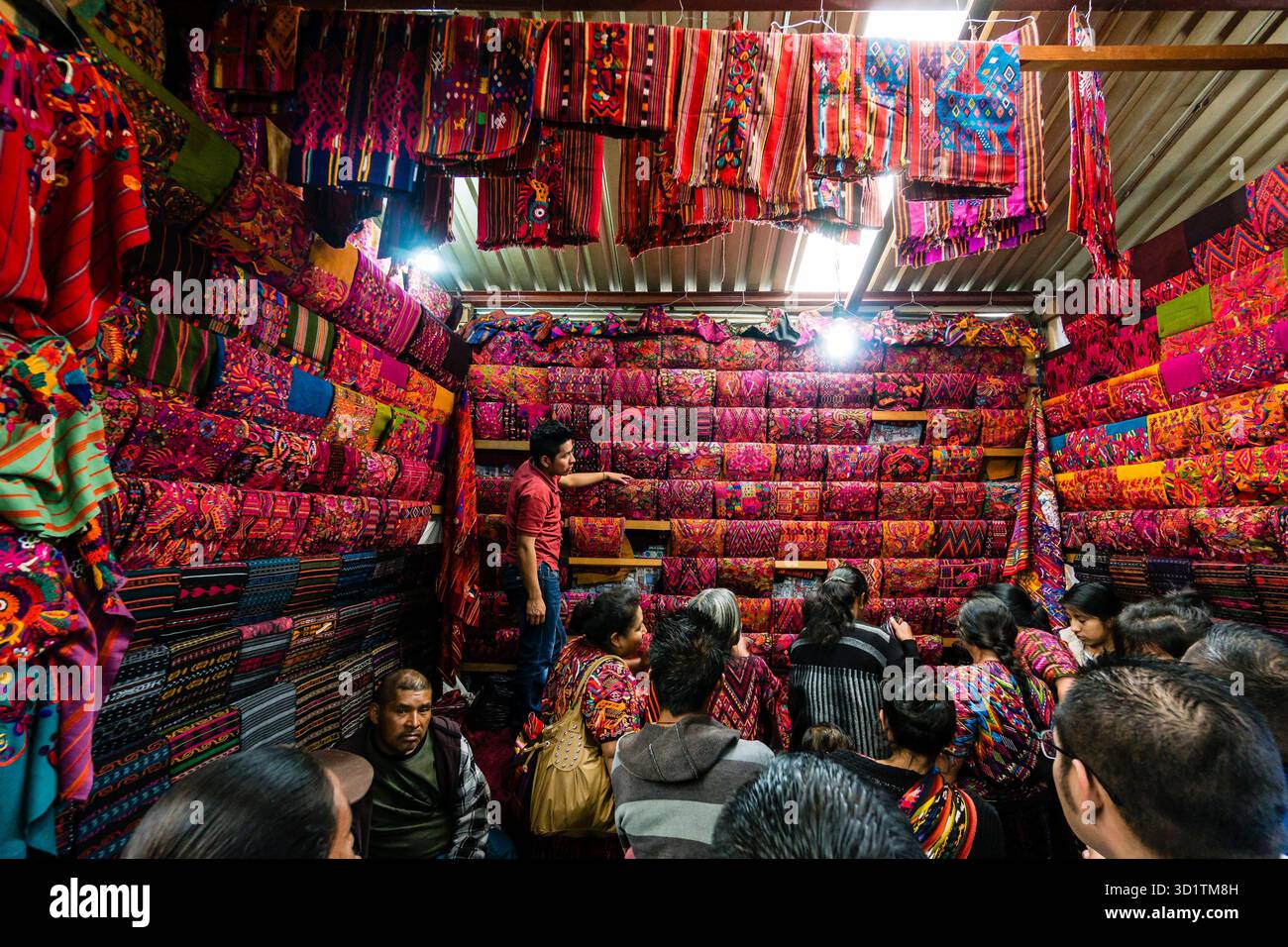 Mise en place de textiles traditionnels Banque D'Images