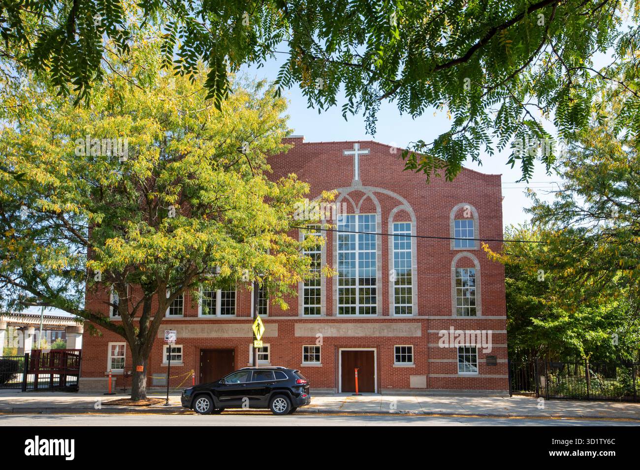Chicago, Illinois - L'église Roberts Temple de Dieu en Christ, qui fait partie de l'Emmett Till et Mamie Till-Mobley National Monumennt. En 1955, 14 ans Banque D'Images