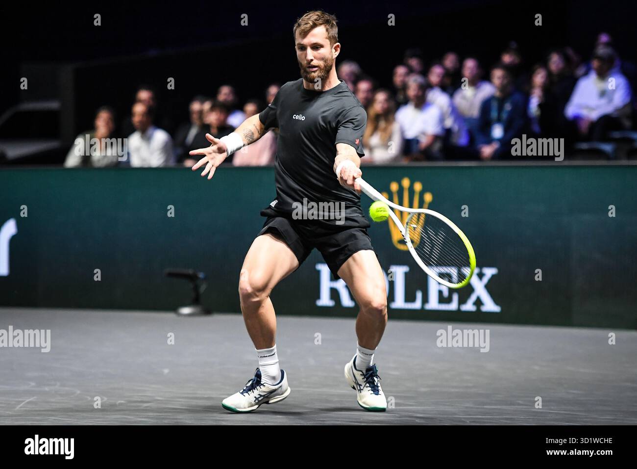 Nanterre, France. 29 octobre 2025. Corentin MOUTET de France lors de la troisième journée du tournoi de tennis Rolex Paris Masters 2025, ATP Masters 1000 le 29 octobre 2025 à la Defense Arena de Nanterre près de Paris - photo Matthieu Mirville/DPPI crédit : DPPI Media/Alamy Live News Banque D'Images