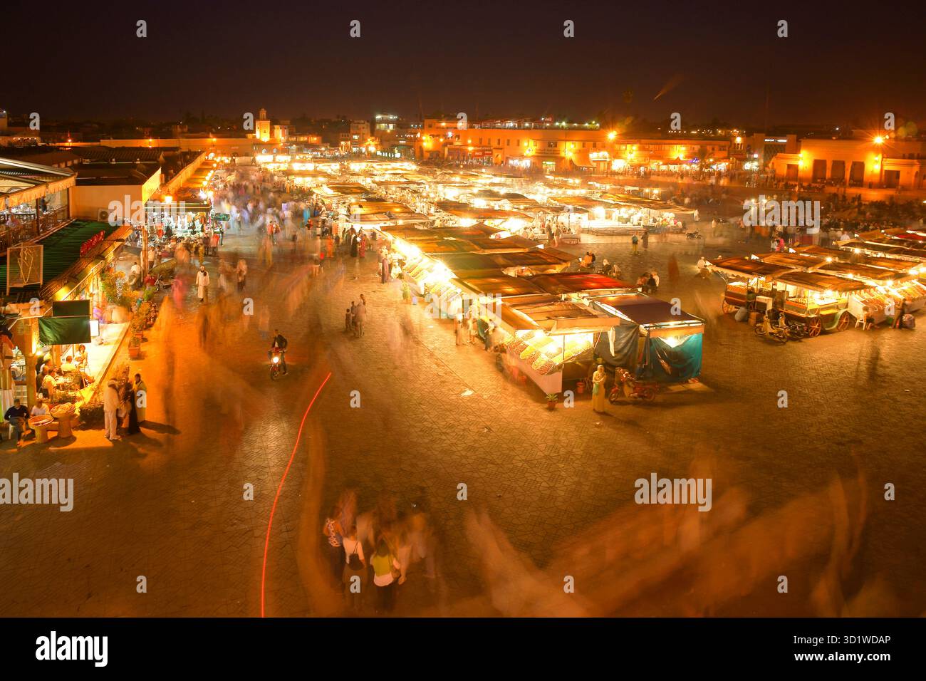 Place Djemaa El Fna. Marrakech. Cité impériale. Maroc. Afrique. Banque D'Images
