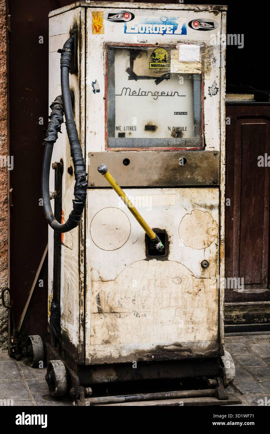 Antigua gasolinera, souk de Marrakech, Marruecos, nord de l'Afrique, continent africain Banque D'Images