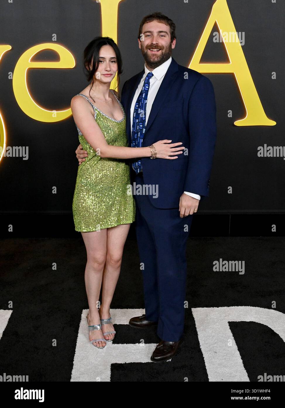 28 octobre 2025, Los Angeles, Californie, États-Unis : L'actrice américaine OLIVIA JUDE L'actrice américaine OLIVIA JUDE et ALEX DAVID assistent à la première édition du Red Carpet Event ''I Love LA'' de HBO original. (Crédit image : © Billy Bennight/ZUMA Press Wire) USAGE ÉDITORIAL SEULEMENT ! Non destiné à UN USAGE commercial ! Banque D'Images