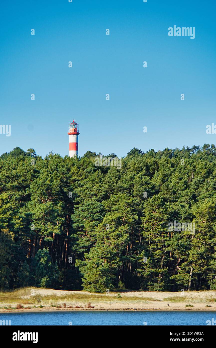 Phare à Nida, Spit de Curonian Banque D'Images