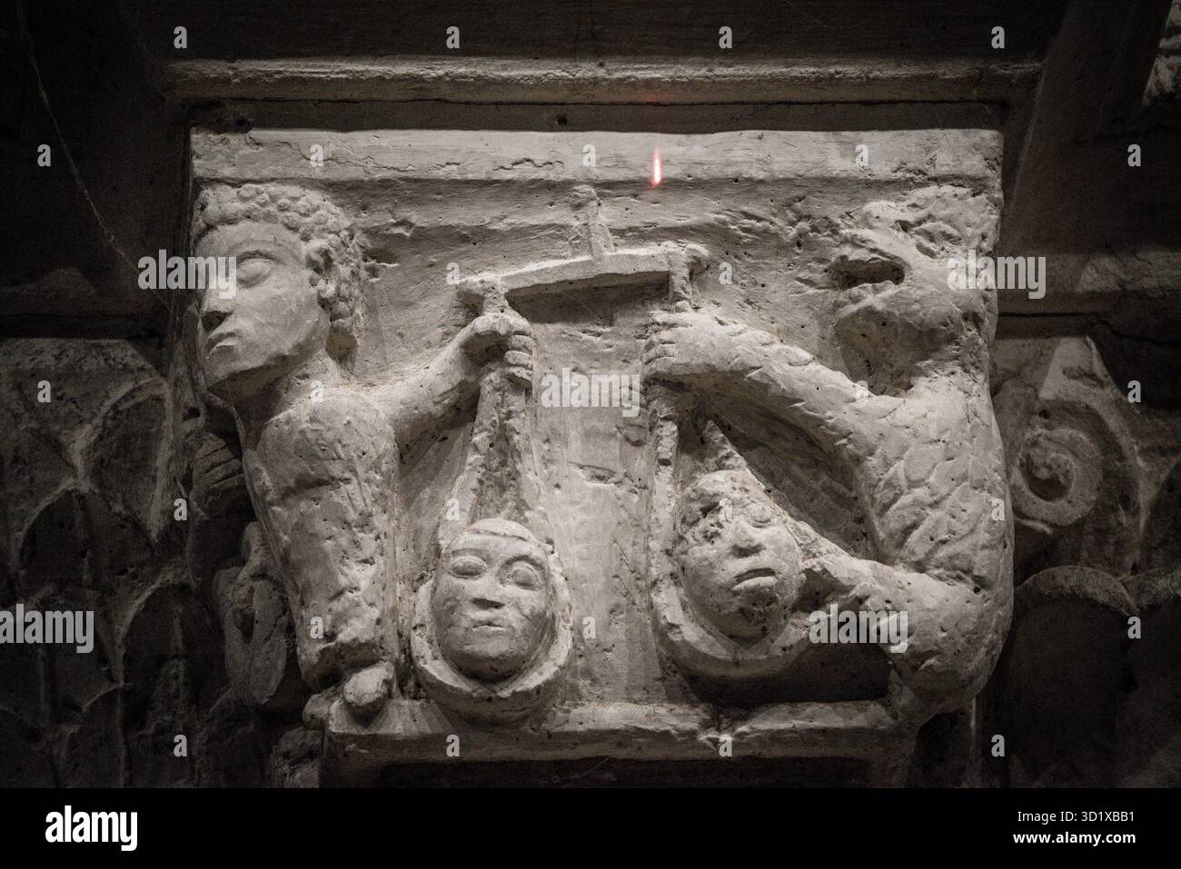 Capital avec la pesée des âmes Banque D'Images