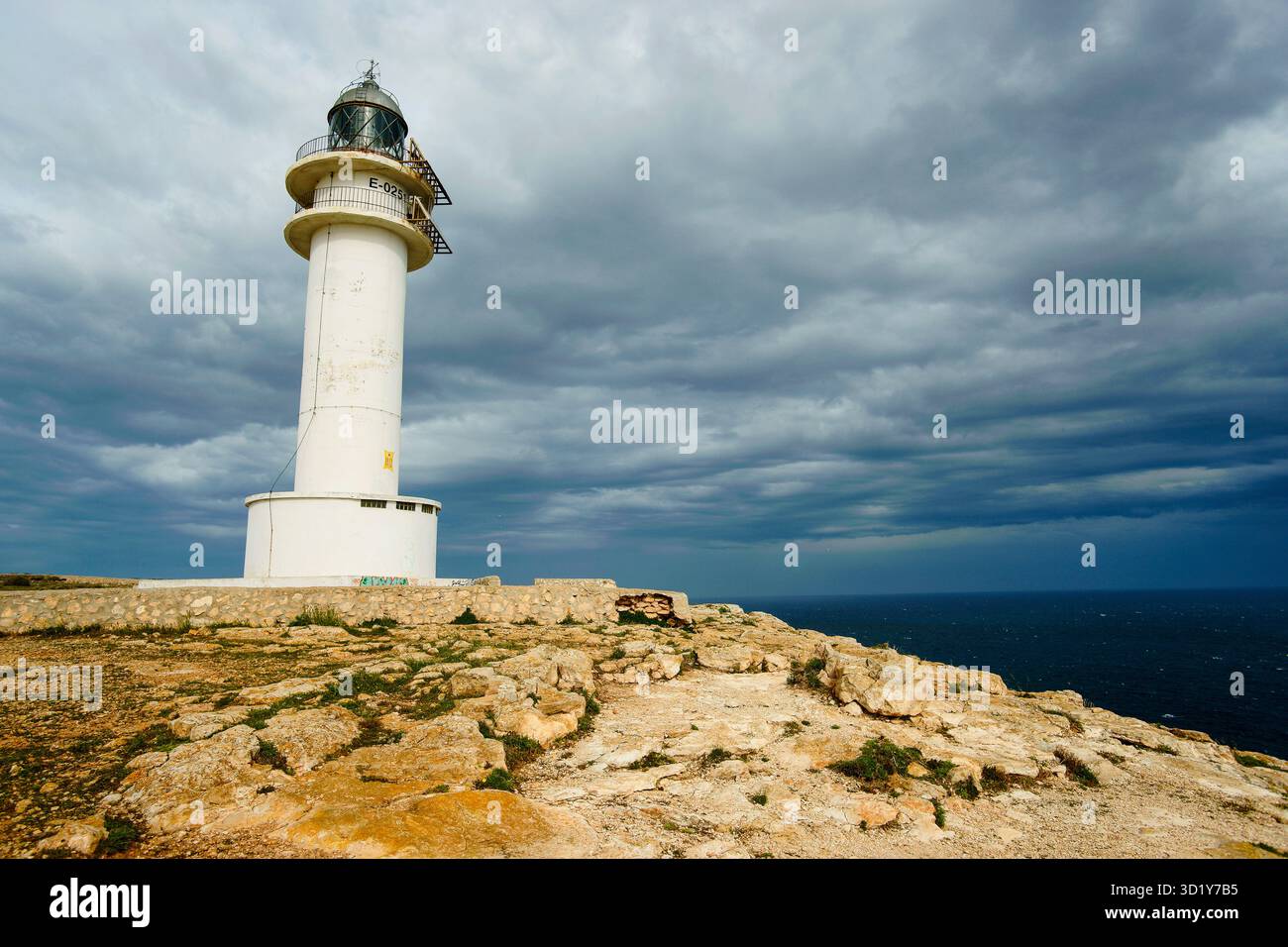 Phare du cap de Berbería Banque D'Images