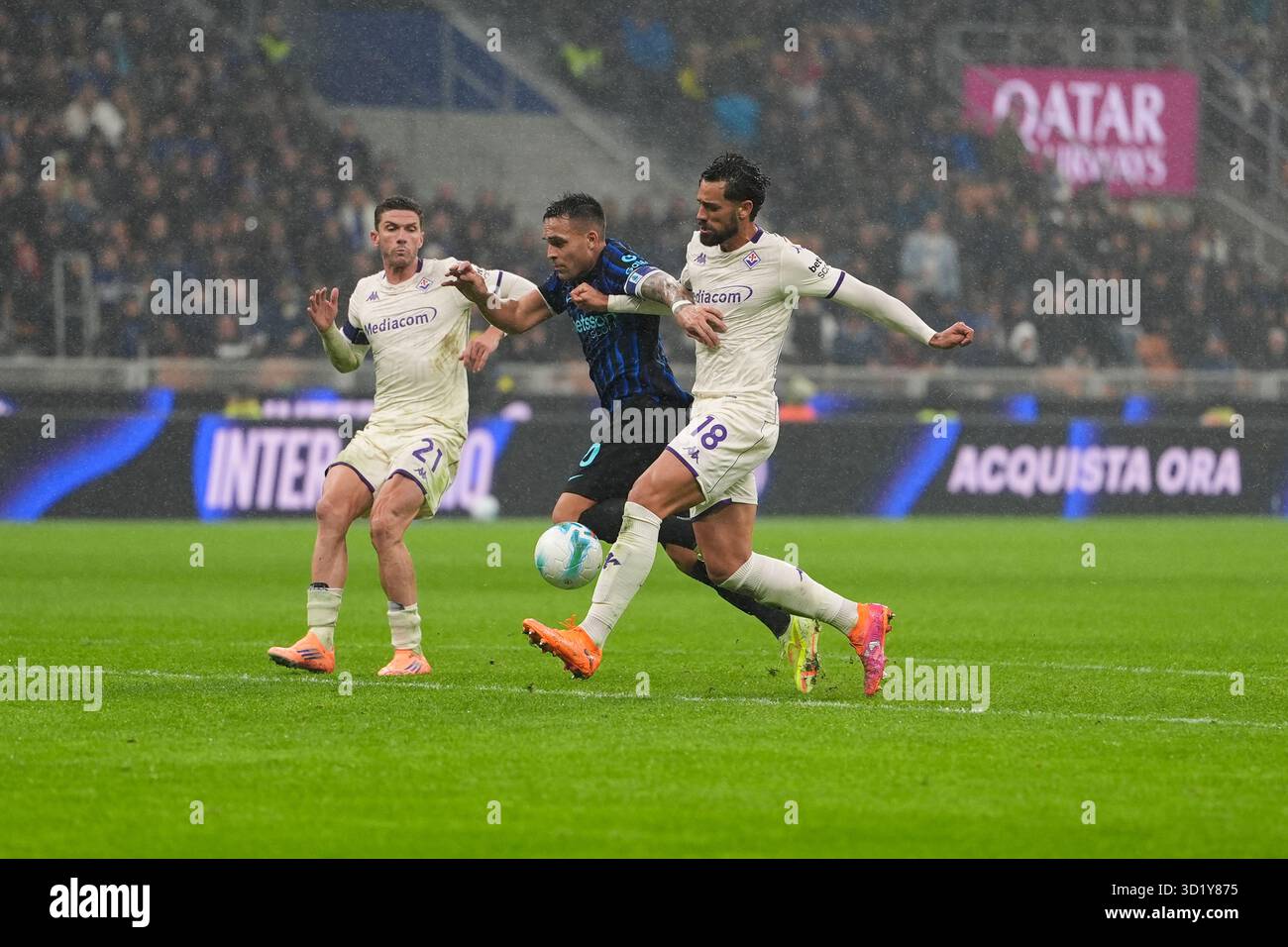 Milan, Italie. 29 octobre 2025. Lautaro Martinez lors du championnat italien Serie A match de football entre le FC Internazionale et l'ACF Fiorentina le 29 octobre 2025 au stade Giuseppe-Meazza à Milan, Italie - photo Alessio Morgese/DPPI crédit : DPPI Media/Alamy Live News Banque D'Images