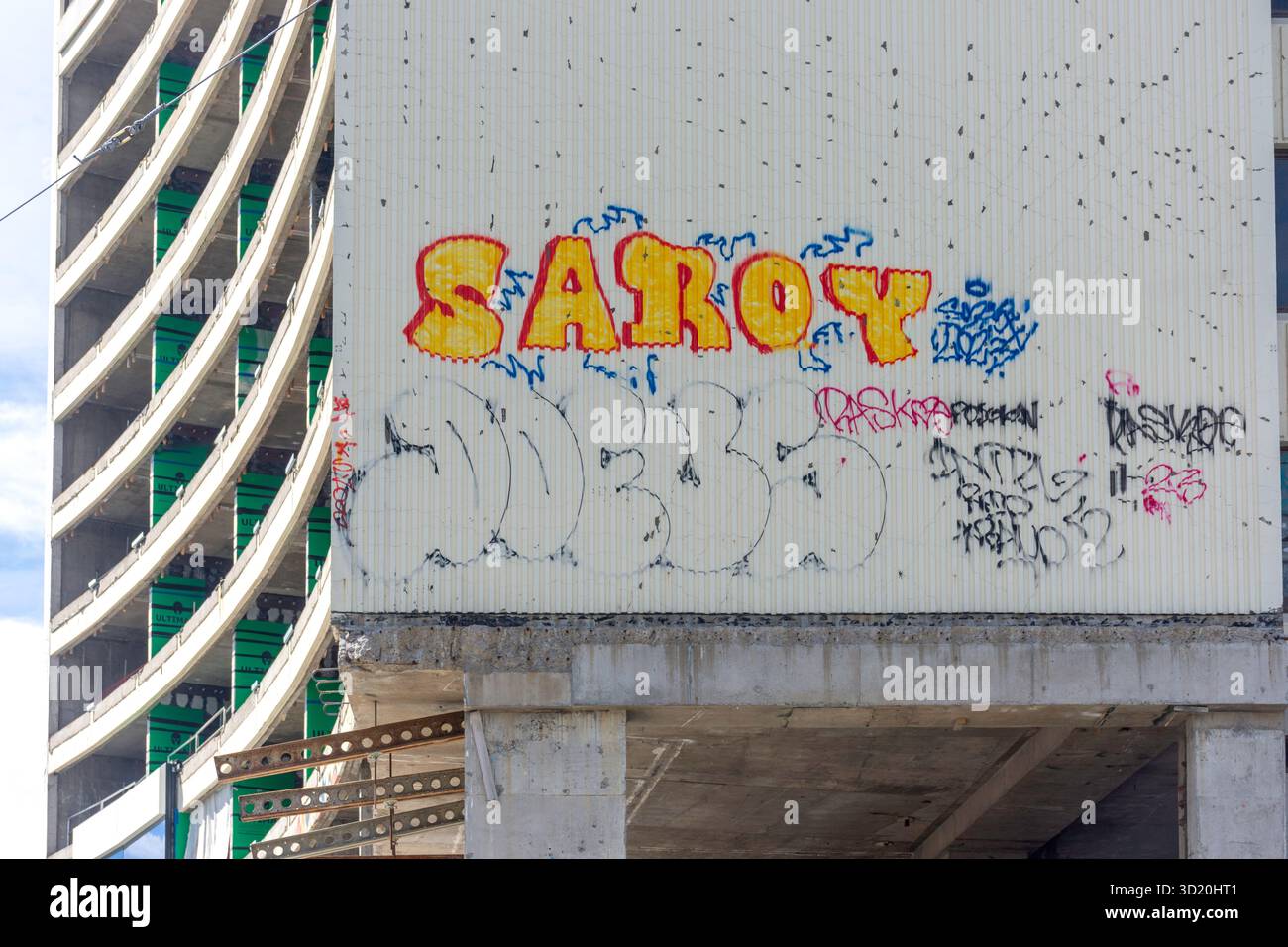 Le tremblement de terre a endommagé le bâtiment de l'hôtel Noah, Worcester Street, Christchurch Central, Christchurch, Canterbury, nouvelle-Zélande Banque D'Images
