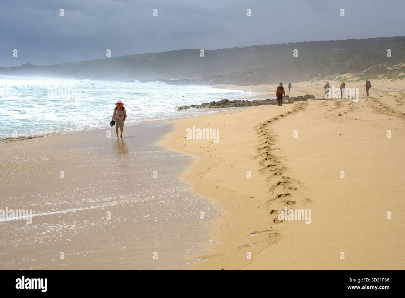 Marcheurs sur le Cap à Cape Track, Australie occidentale Banque D'Images