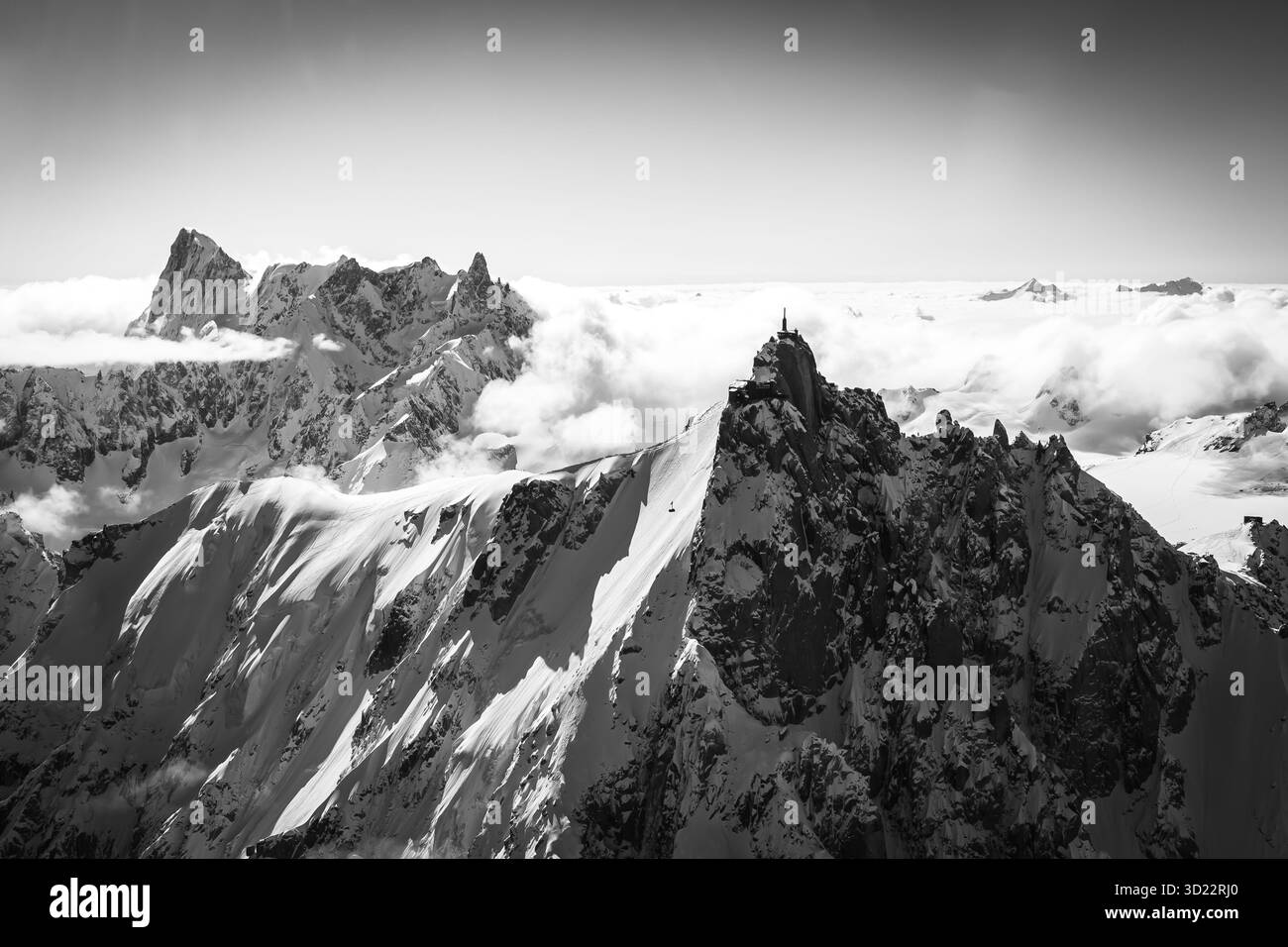 Superbe paysage de haute montagne alpine de l'aire de jeux alpine en Europe Banque D'Images